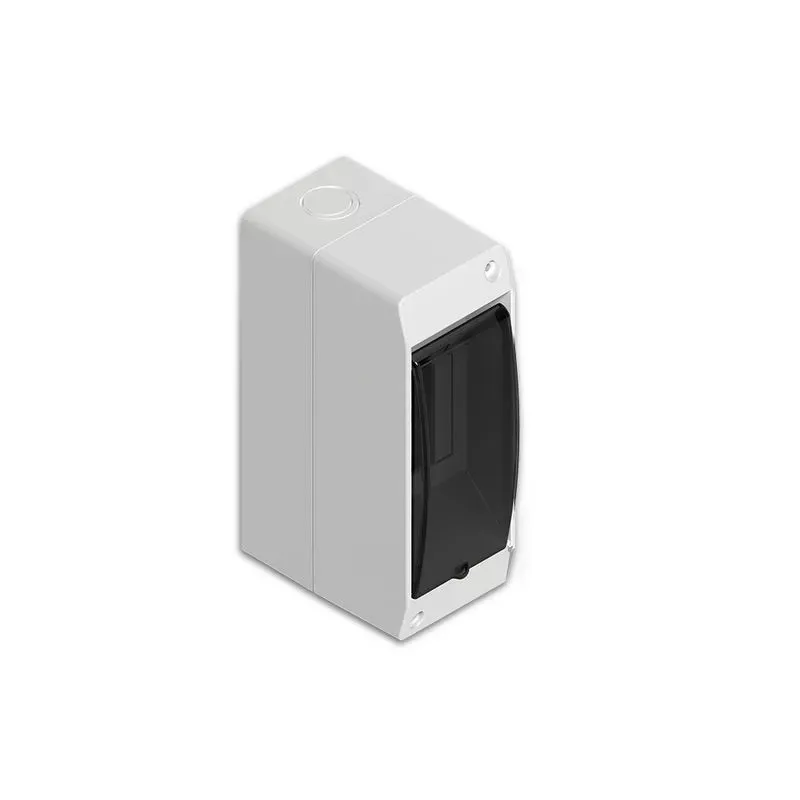 CAJA EXTERIOR 2 POLOS BLANCA TAPA FUME GENROD
